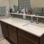 Mares Bathroom Remodel: Vanity - Custom Walnut Cabinet