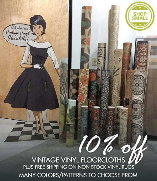 Vintage Vinyl Rugs 10% Off - Superior Floorcoverings & Kitchens Shop Small Sales Event 2019